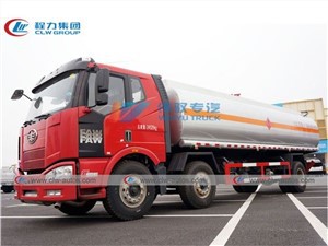 20m3 20ton FAW J5 Diesel Refilling Tank Truck For Mining Construction Equipment