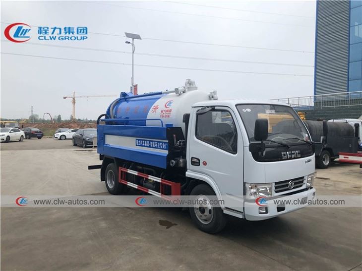 Dongfeng 6CBM Combined Sewage Suction High Pressure Jetting Truck