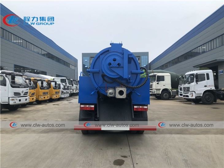 Dongfeng 6CBM Combined Sewage Suction High Pressure Jetting Truck