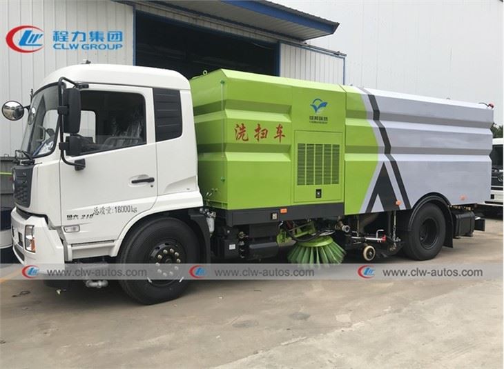 10,000Liters Vacuum Road Washing Sweeper Truck