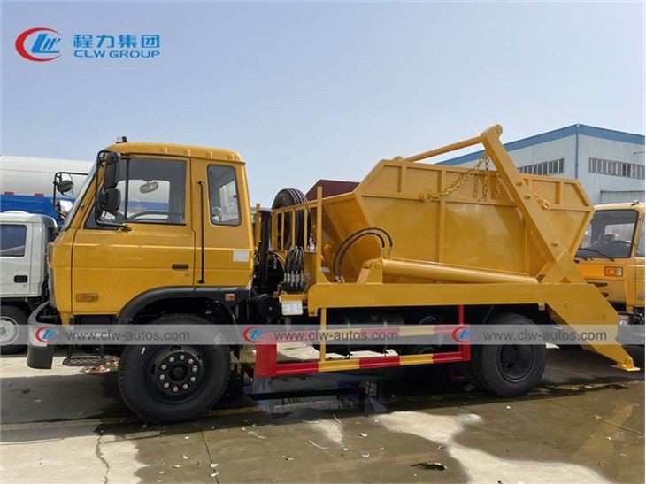10Ton Swing Arm Skip Loader Garbage Truck