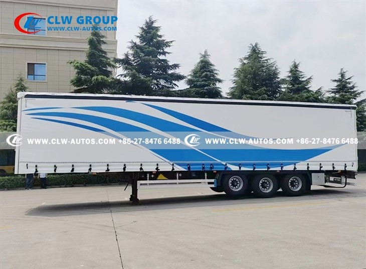 13.75m 40-Ton Curtain Side Semi Trailer