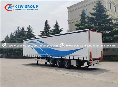 13.75m 40-Ton Curtain Side Semi Trailer