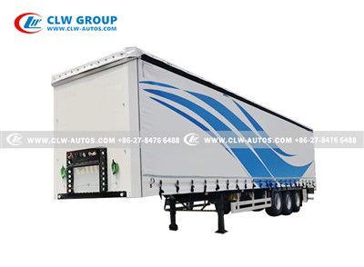 13.75m 40-Ton Curtain Side Semi Trailer