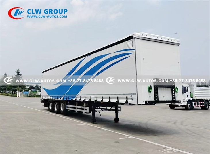13.75m 40-Ton Curtain Side Semi Trailer
