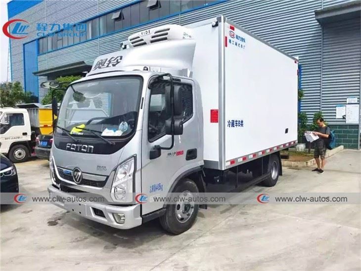 Foton 4ton 5ton Ice-cold Drinks Transport Refrigerated Van Truck