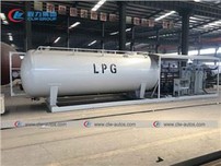 15,000liters 7.5mt Cooking Gas Cylinder Filling Tank Plant 15cbm LPG Skid Station