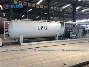 15,000liters 7.5mt Cooking Gas Cylinder Filling Tank Plant 15cbm LPG Skid Station