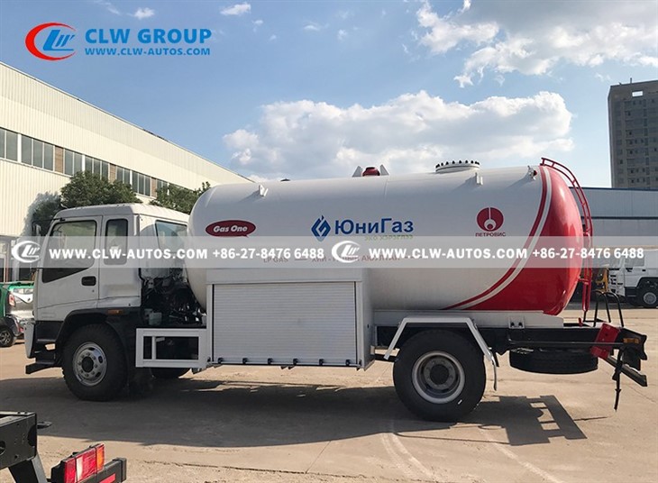 15 Cubic Meters ISUZU LPG Gas Filling Tanker Truck