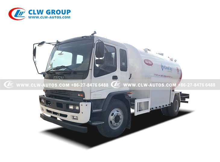 15 Cubic Meters ISUZU LPG Gas Filling Tanker Truck