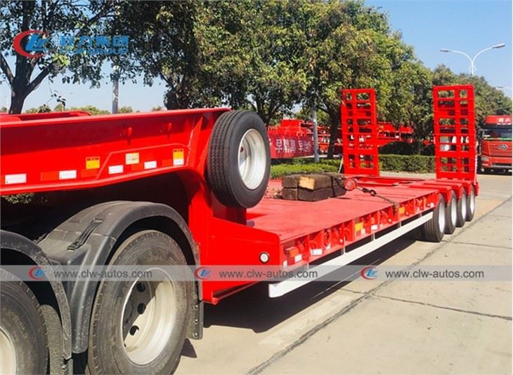150Ton 4 Lines 8 Axles Lowbed Semi Trailer