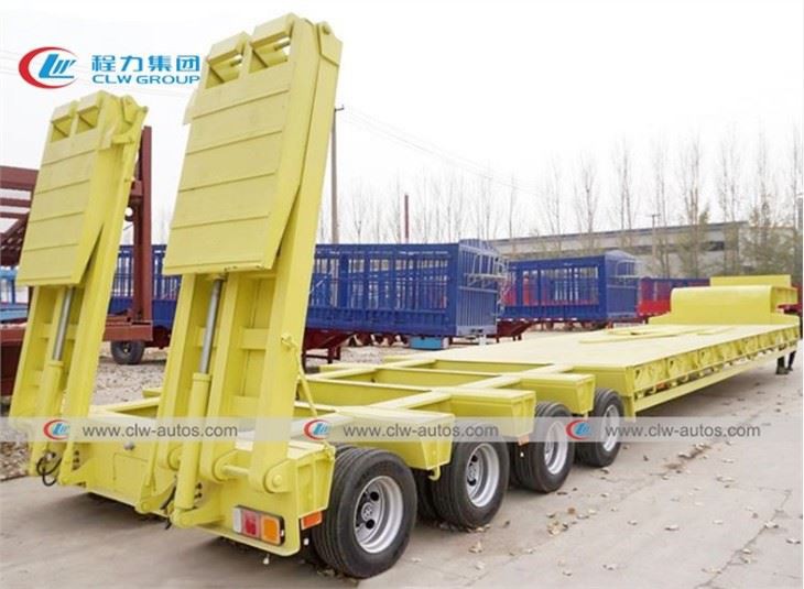 150Ton 4 Lines 8 Axles Lowbed Semi Trailer