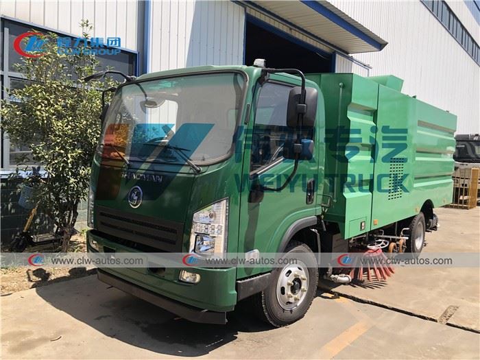 Shacman High Pressure Washing Sweeper Street Road Cleaning Truck
