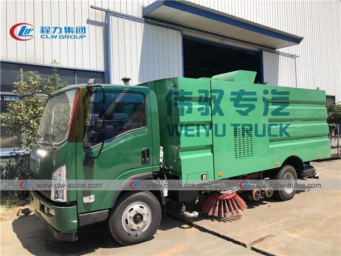 Shacman High Pressure Washing Sweeper Street Road Cleaning Truck