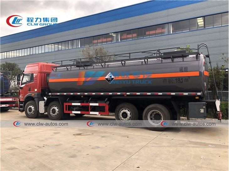 18CBM 20CBM Sulfuric Acid Chemical Tank Truck
