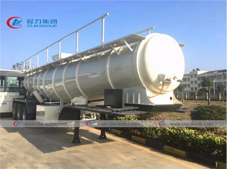 18cbm Tri-Axle Sulfuric Acid Chemical Tank Semi Trailer