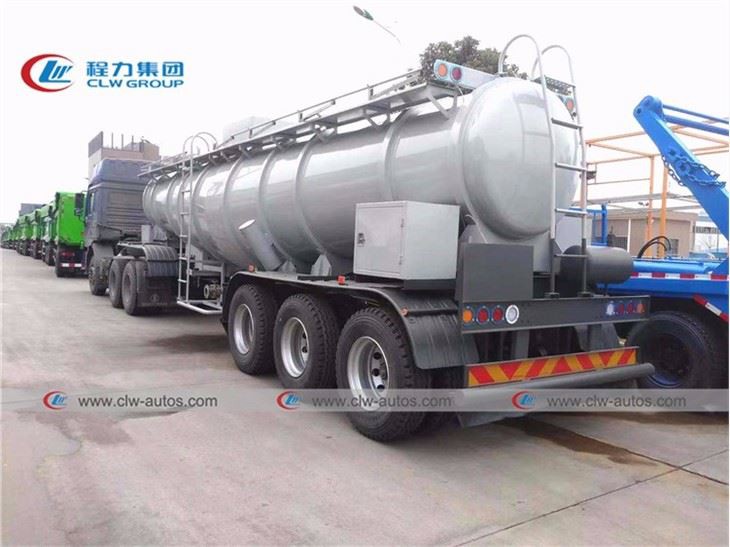 18cbm Tri-Axle Sulfuric Acid Chemical Tank Semi Trailer