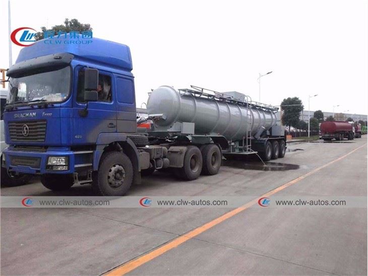 18cbm Tri-Axle Sulfuric Acid Chemical Tank Semi Trailer