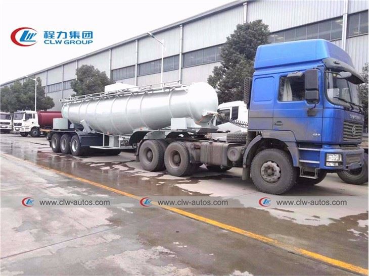 18cbm Tri-Axle Sulfuric Acid Chemical Tank Semi Trailer