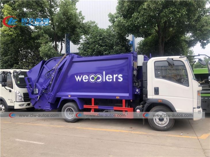 Sinotruk Howo 4ton 6CBM Compressed Garbage Truck
