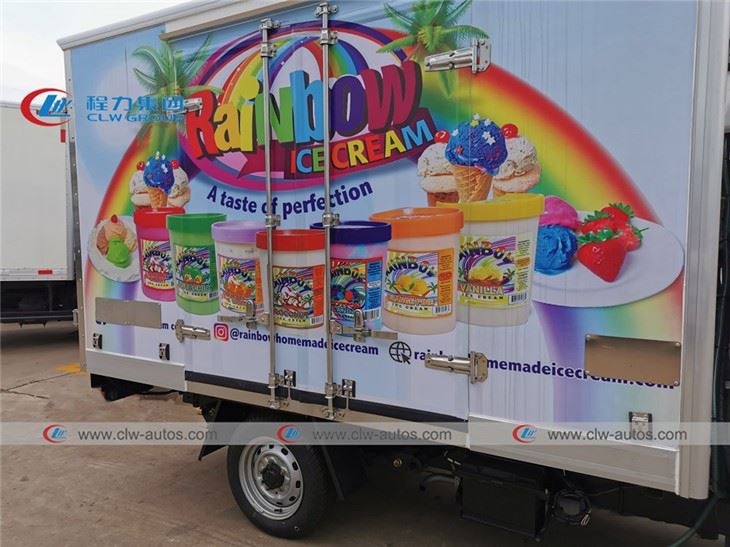 1Ton Ice Cream Delivery Freezer Truck With Thermo King Refrigerator
