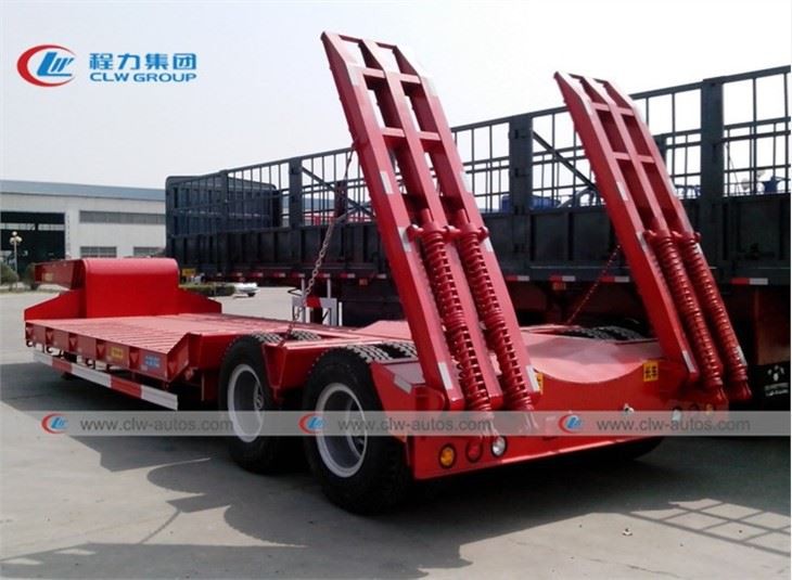 2 Axle 40Tons Lowbed Semi Trailer
