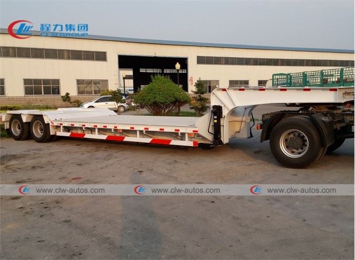 2 Axle 40Tons Lowbed Semi Trailer
