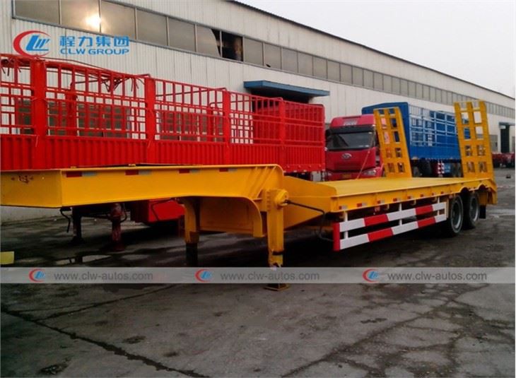 2 Axle 40Tons Lowbed Semi Trailer