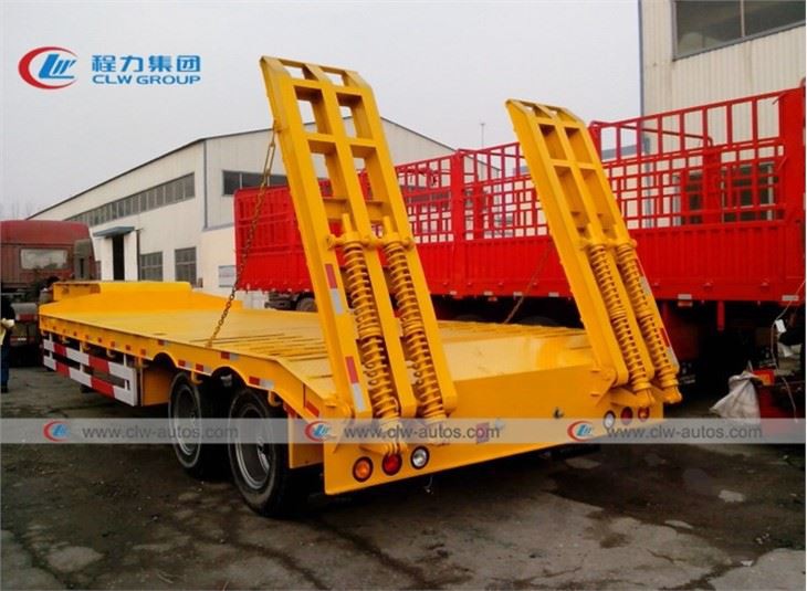 2 Axle 40Tons Lowbed Semi Trailer