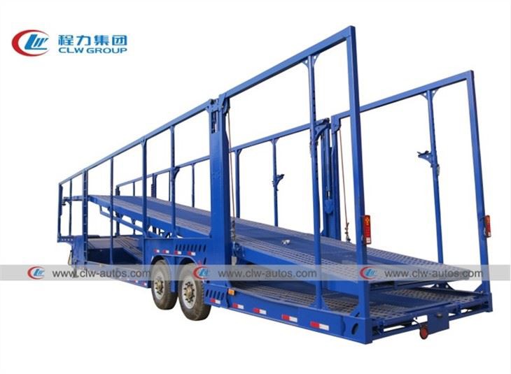 2 Axle 6 Or 8 Cars Carrier Semi Trailer