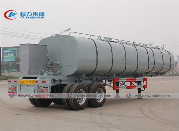 2 Axle Bitumen/Asphalt Tank Trailer With Insulation Layer And Burner