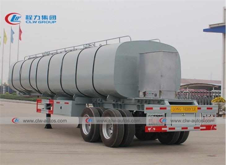 2 Axle Bitumen/Asphalt Tank Trailer With Insulation Layer And Burner