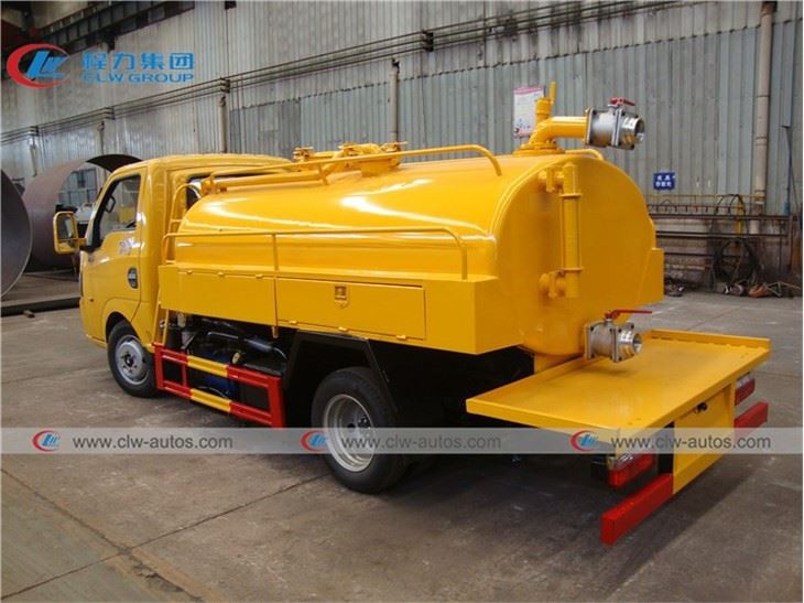 3000Liters Dongfeng 4X2 Mini Fecal Suction Truck