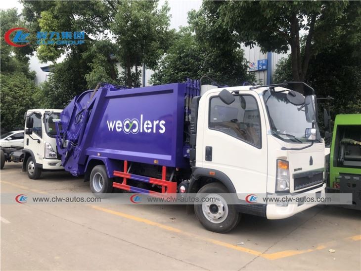 Sinotruk Howo 4ton 6CBM Compressed Garbage Truck