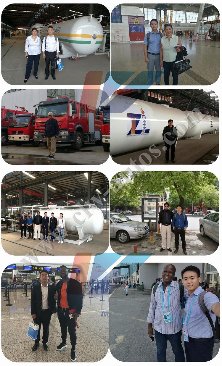 Customer inspection of Scrolling light box truck