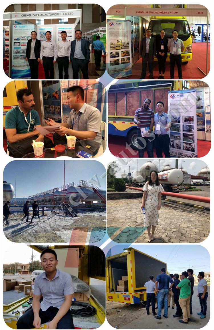 Overseas Exhibition and After-sales Service of Mobile outdoor light box truck