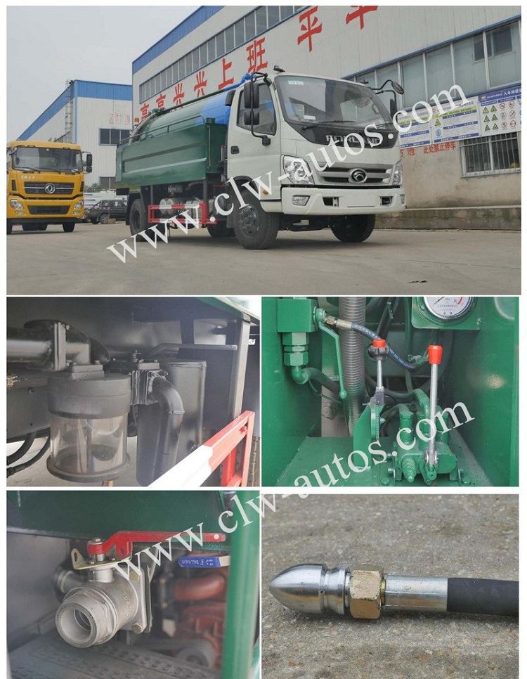 Details Photo of Vacuum sewer jet cleaning truck