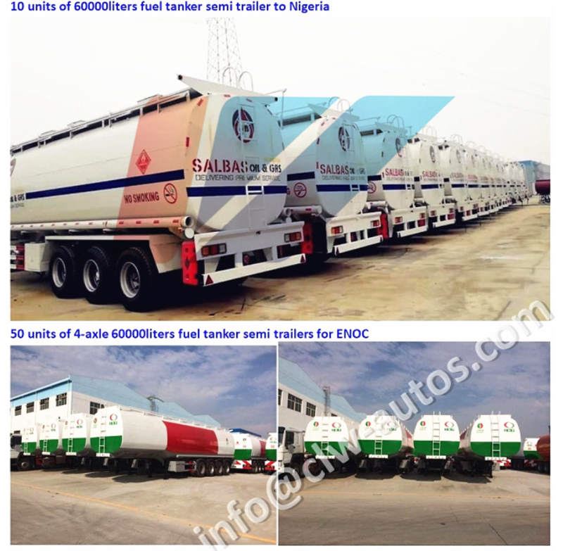 bulk order for fuel tank truck