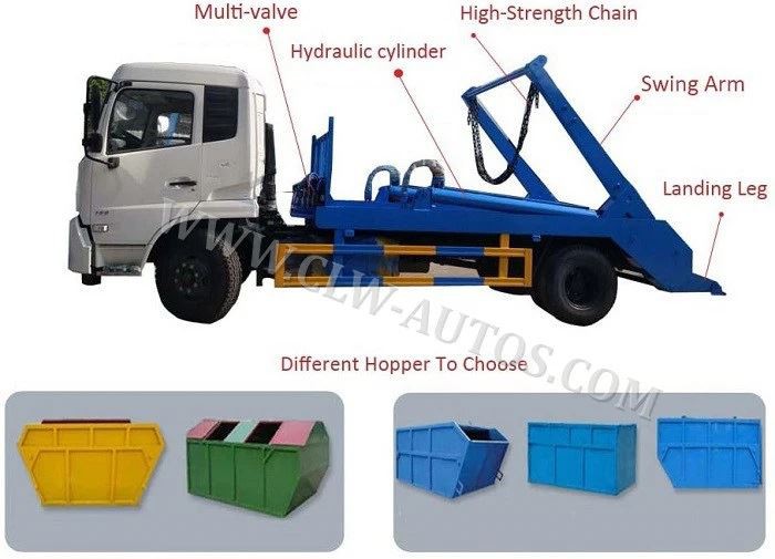 Swing Arm Garbage Truck diagram