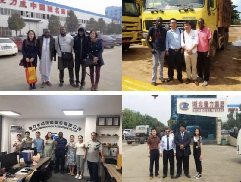customer visiting of concrete mixer trailer