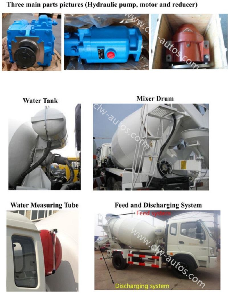 details of North 12cbm mixer trailer