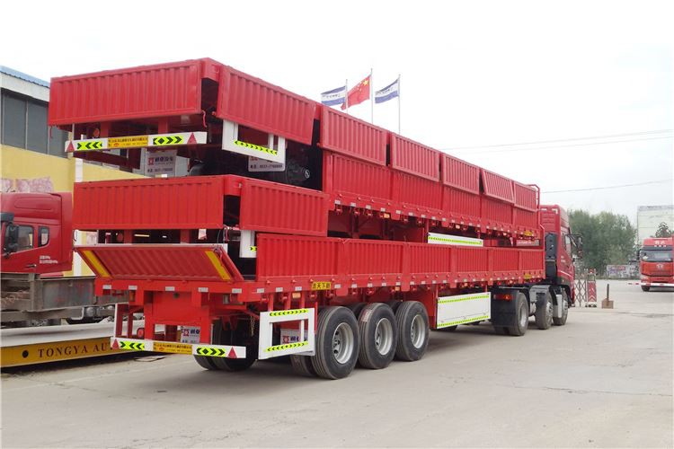 Drop Side Cargo Semi Trailer Delivery 2