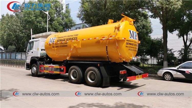 howo 6X4 20cbm vacuum sewer suction truck0