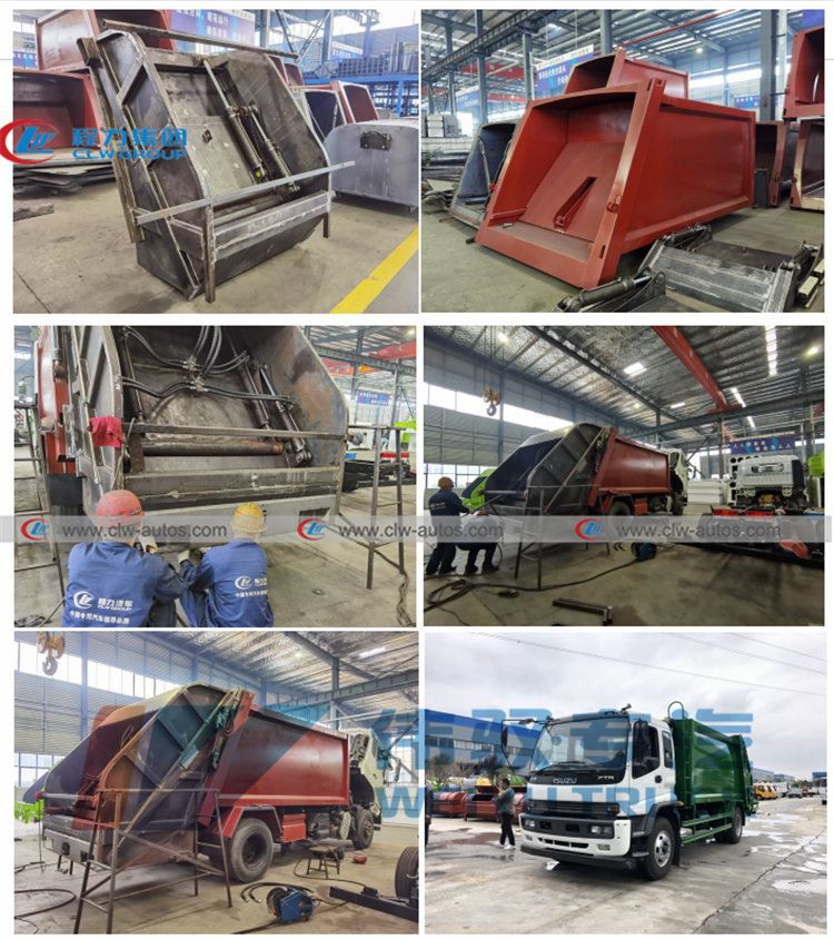garbage compactor truck structure1