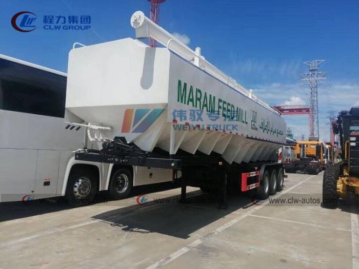 Dongfeng 6×4 truck with 3 axles Feed Tank Trailer