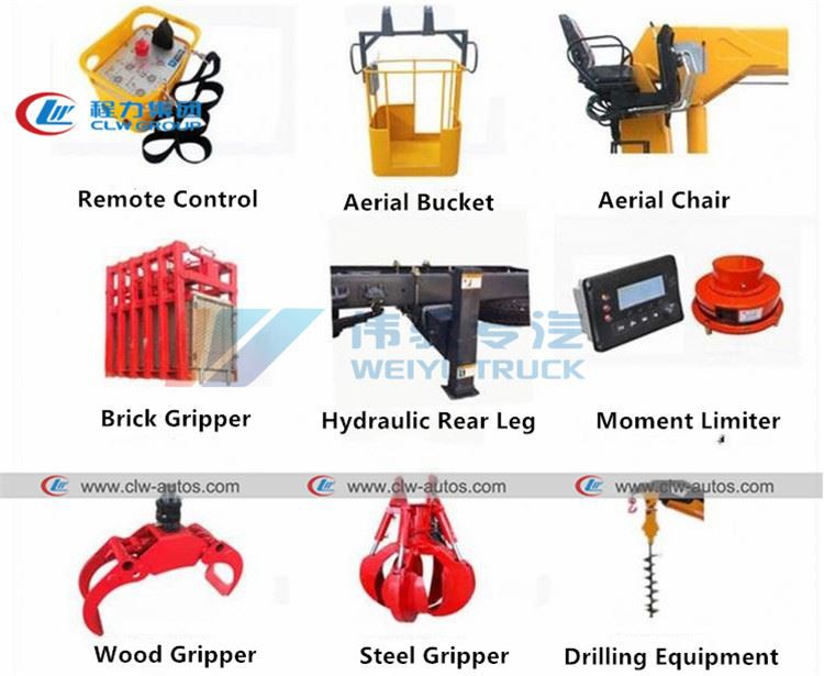 Optional Parts of Crane Truck01