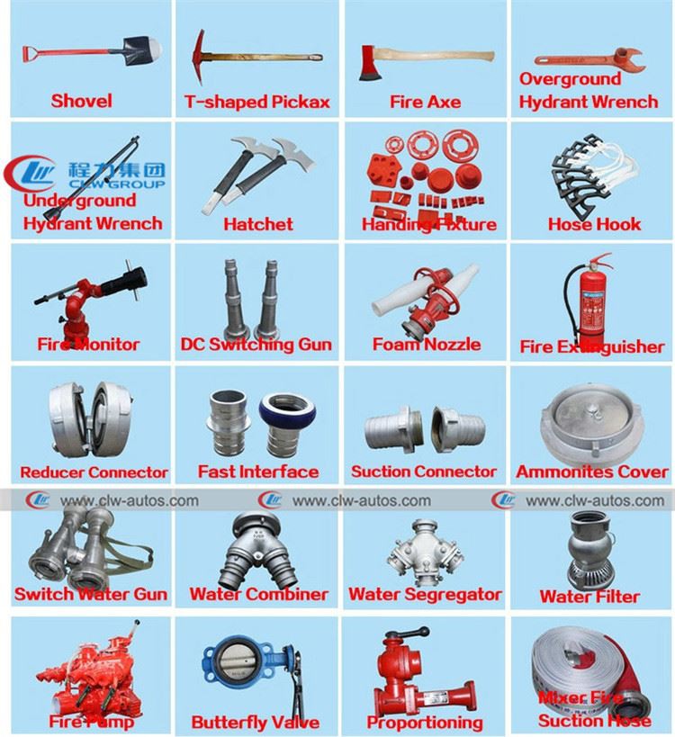Equipment of fire truck_