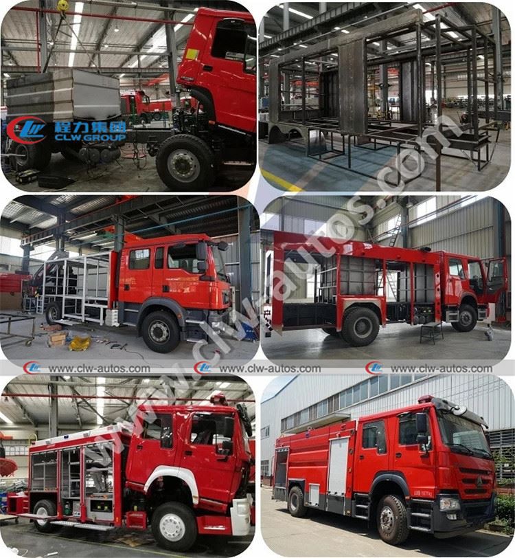 Fire truck production workshop