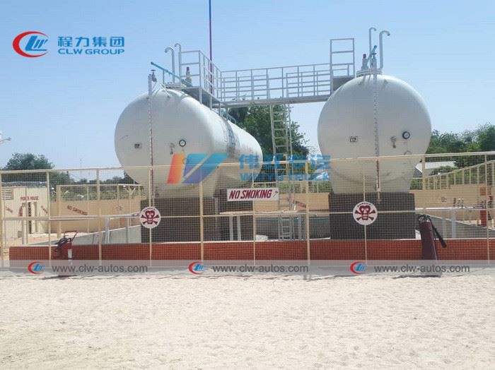 LPG station tanks