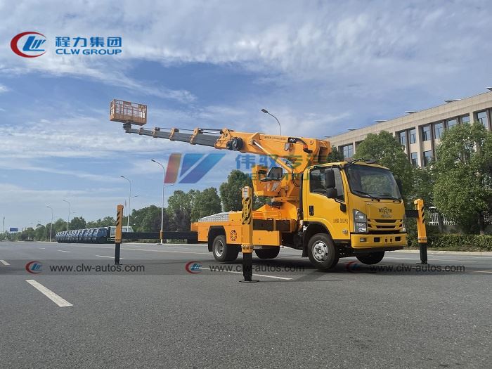 2. Isuzu aerial platform truck